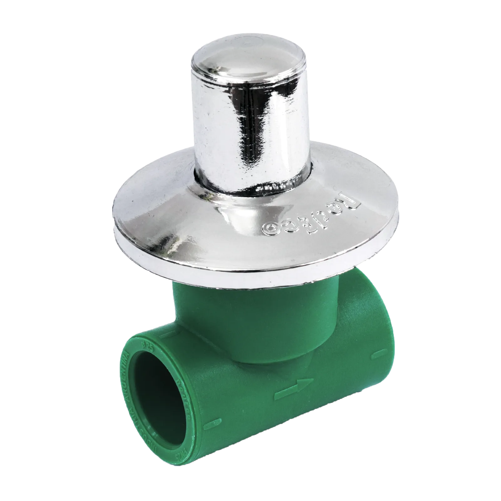 Llave de paso mixta c/ campana cromada